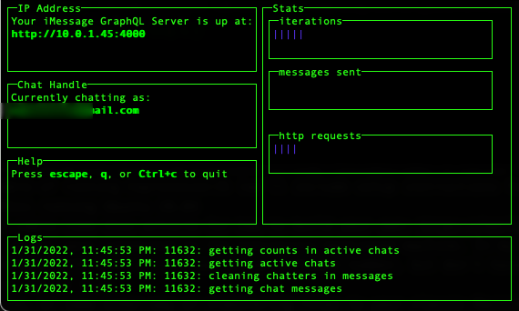 server screenshot